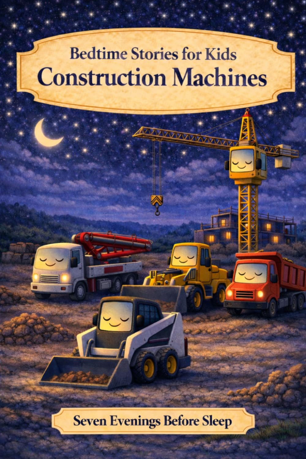 Construction Machines: Bedtime Stories for Kids (Seven Evenings Before Sleep Stories)