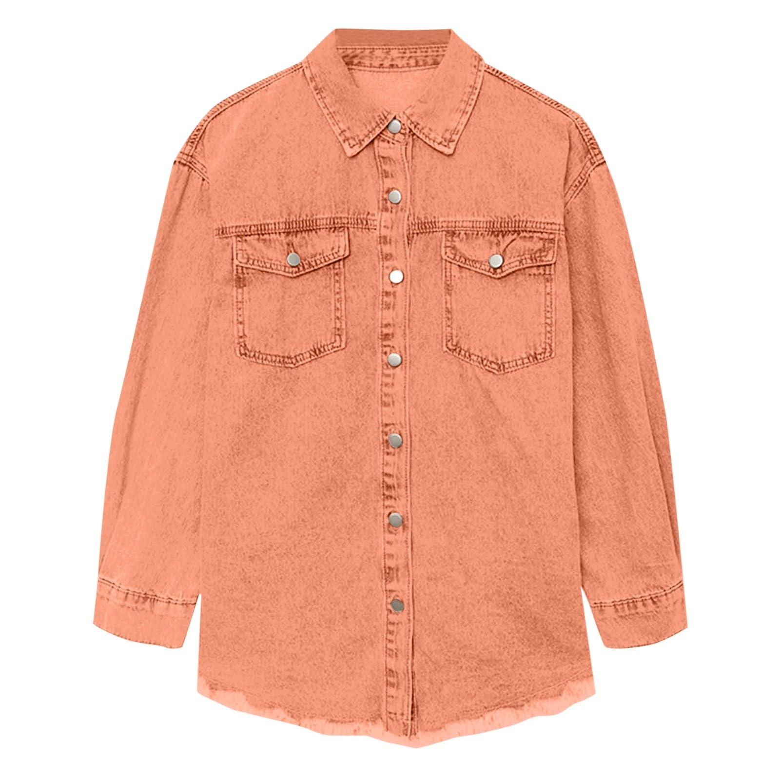 Chaqueta Vaquera Mujer Corta, Chaquetas De Mezclilla Corta Camisa Vaquera Blusa Estilo Western Manga Larga Túnica Abotonada Chaqueta De Entretiempo Chaqueta Mujer Talla Grande Chaqueta Universitaria