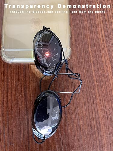Miniatura 2 de Gafas protectoras pacientes de belleza para IPL, láser, LED, tratamiento de lámpara UV, sin bloqueo de luz, transparente