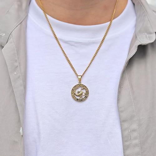 Miniatura 5 de Rnivida Collares con signo del zodiaco, collar de constelación para mujeres y hombres, joyería de astrología personalizada