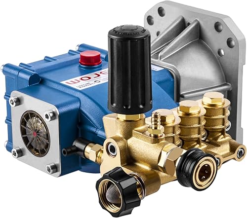 Miniatura 6 de WOJET Limpiador de superficies de lavadora a presión de 20 pulgadas y bomba de lavado a presión WOJET Triplex, 4400PSI 4.0GPM