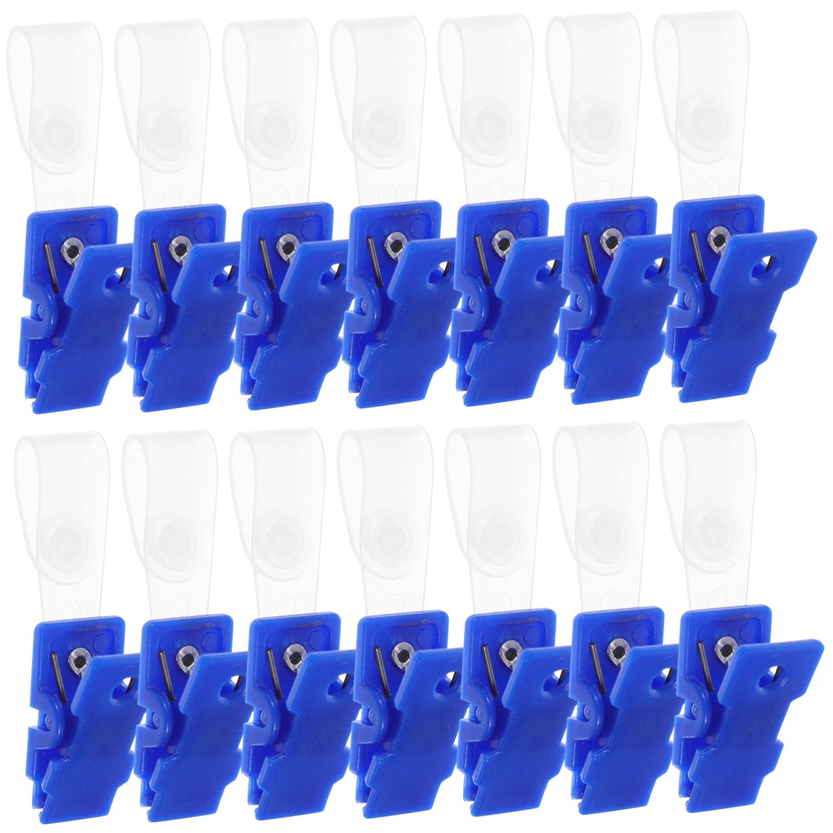 Lot de clips pour badge de 100 pièces avec attaches transparentes - 8