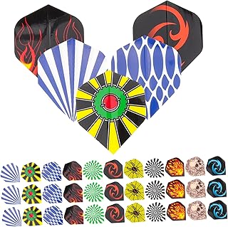 INOOMP Acessórios De Vôo De Dardo De Balanço De Plástico 77 Pçs Asas De Dardo Para Vôo Suave Caudas De Dardo Portáteis Generosas Suprimentos De Dardo Portáteis Dobráveis Conjunto Fino