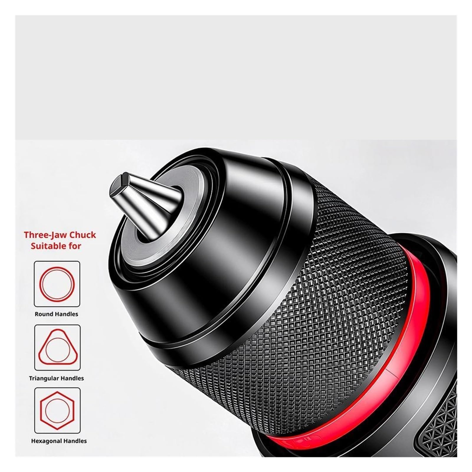 Portabrocas sin llave, adaptador de conversión cambio rápido, montaje 1,5~13mm, 0,8 10mm, mandriles puntas destornillador autoapretados(1.5 13mm)