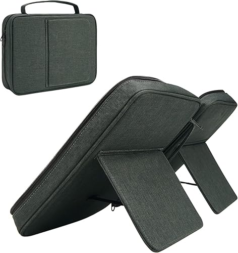 Miniatura 8 de Funda grande para la Biblia para hombres y mujeres con correa para el hombro, funda extra para la Biblia con soporte para libros, bolsa de Biblia