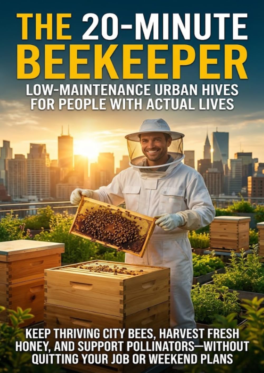 The 20-Minute Beekeeper: Low-Maintenance Urban Hives for People with Actual Lives: Keep Thriving City Bees, Harvest Fresh Honey, and Support Pollinators—Without Quitting Your Job or Weekend Plans
