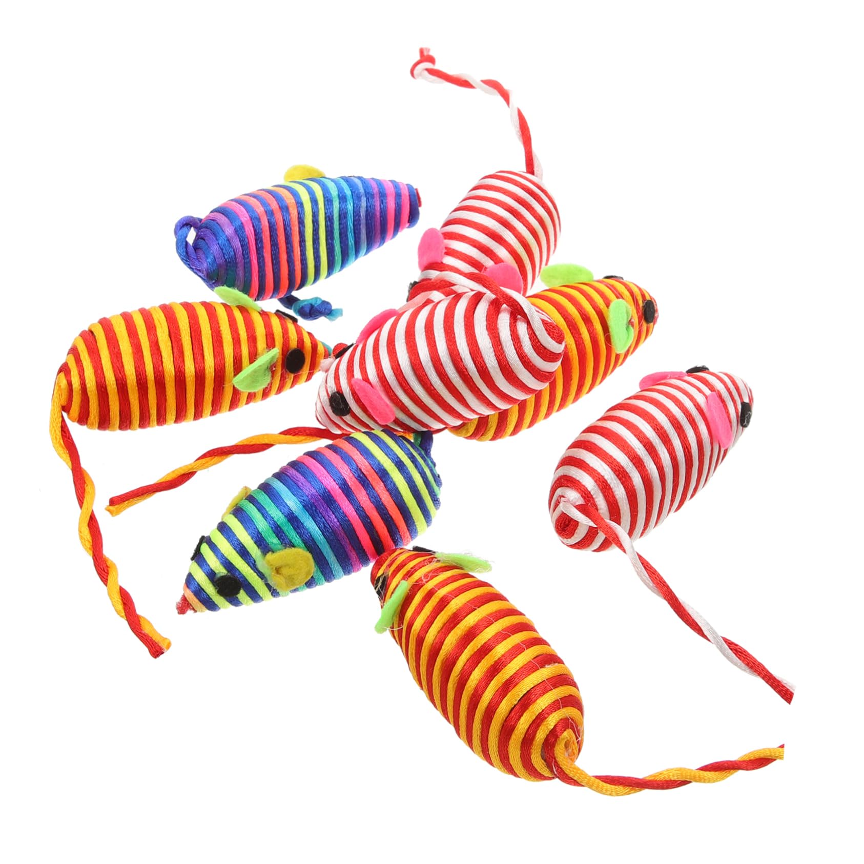YARNOW Lot De 5 Jouets pour Chat Souris Jouet Portable pour Chasser Accessoires pour Chaton 8 Pièces X 5