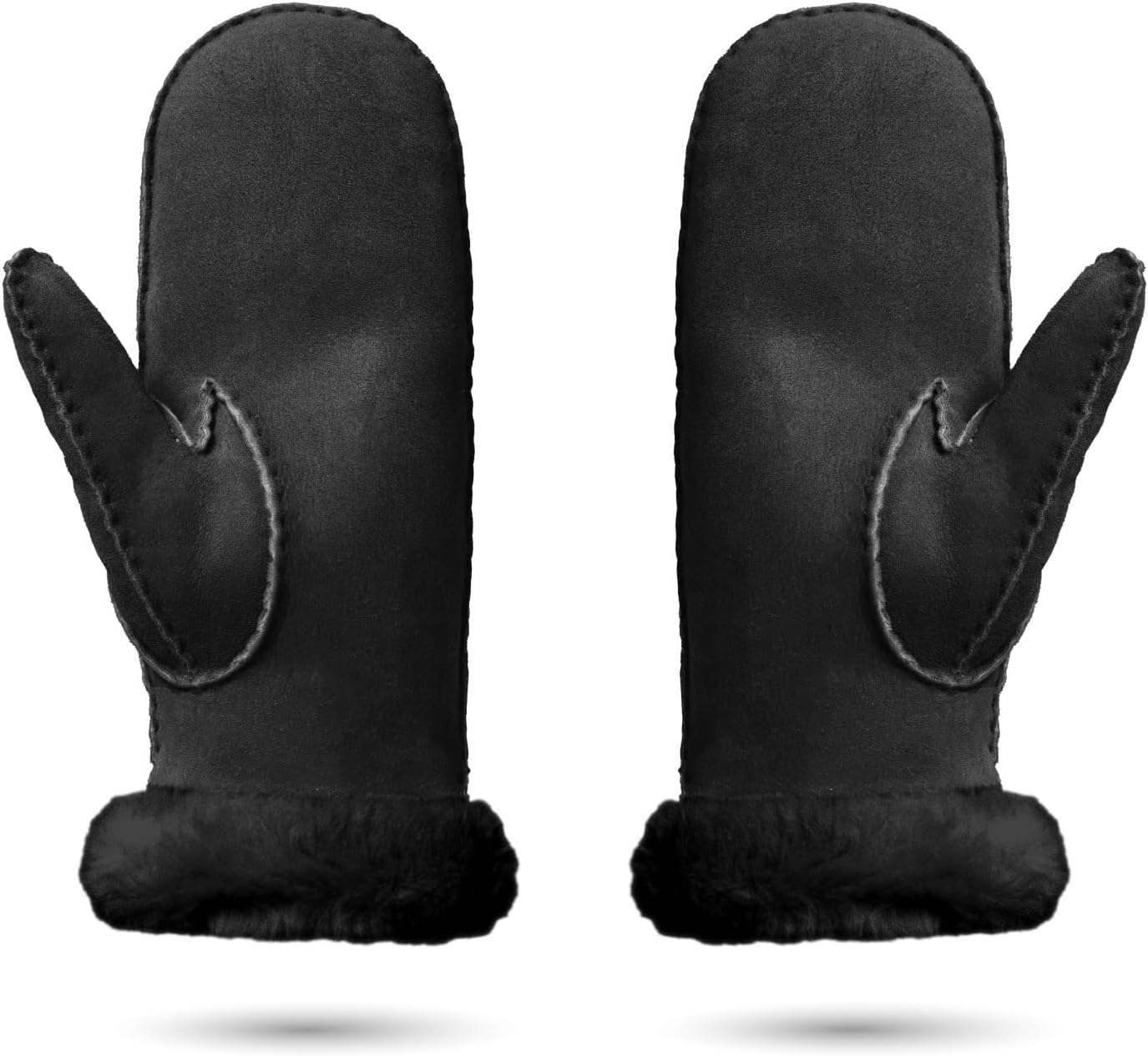 UGG womens Embroidered Water Resistant Sheepskin Mitten With Tech Palm
