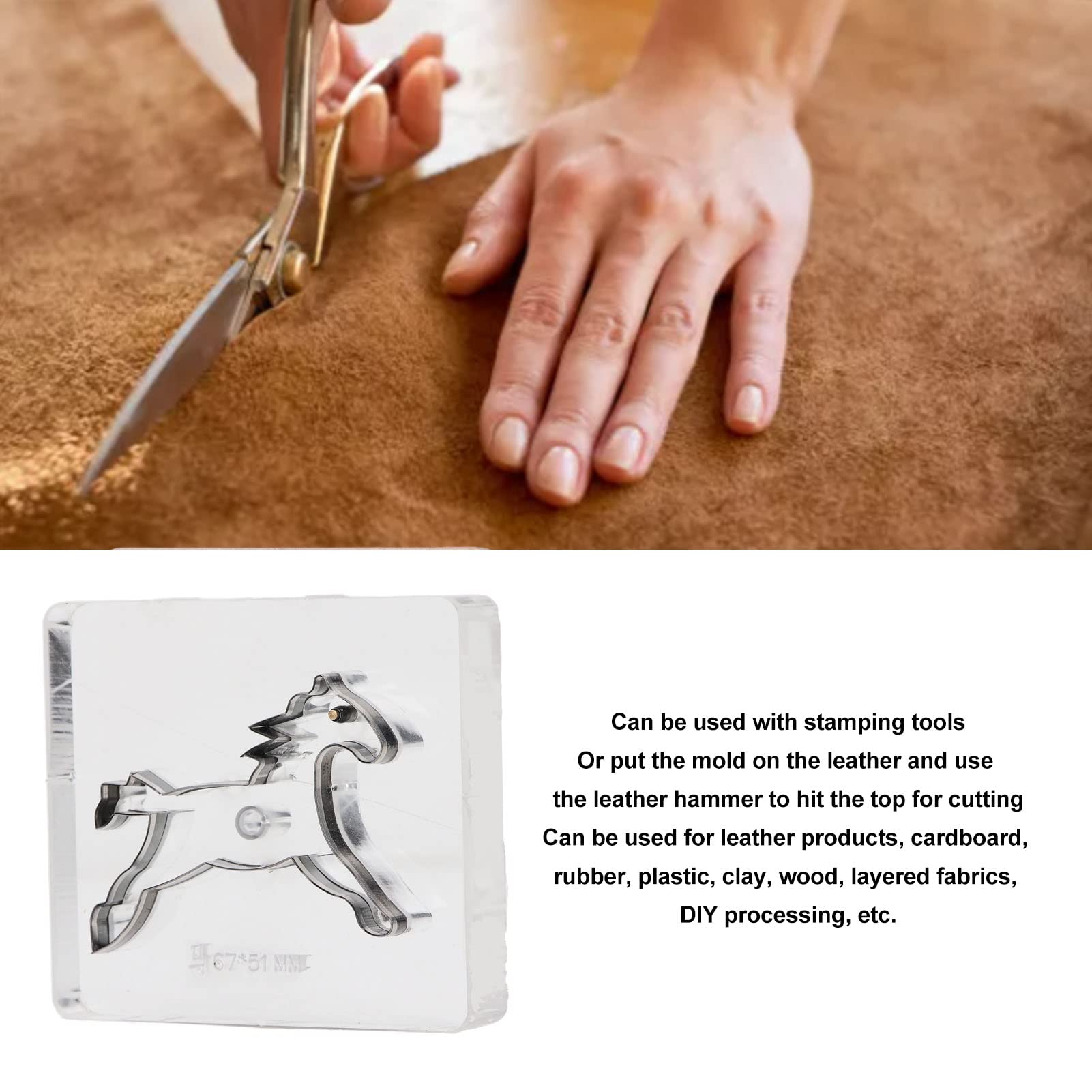 Christmas Tree Shape Leather Cutting Die – Alloy Steel & Birch Wood Craft Tool For DIY Leather Projects