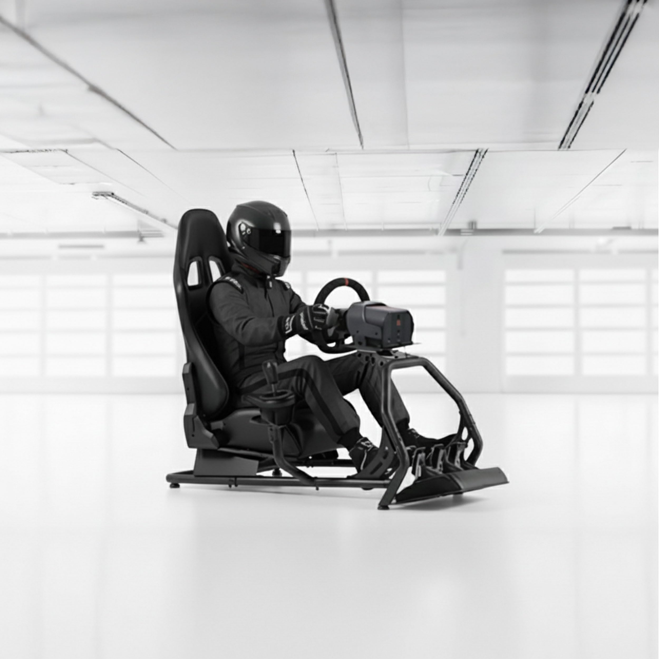VDD - Simulateur cockpit pour fauteuil de course - entièrement réglable - siège de course - sans fixation d'écran