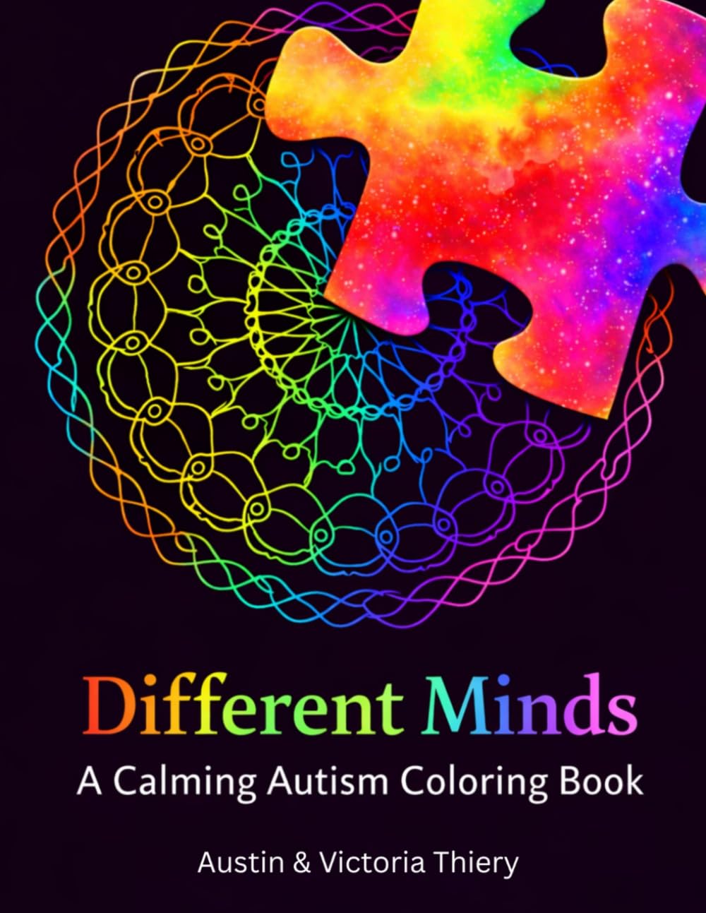 Autisme coloring book Different Minds livre de coloriage zen aux motifs relaxants
