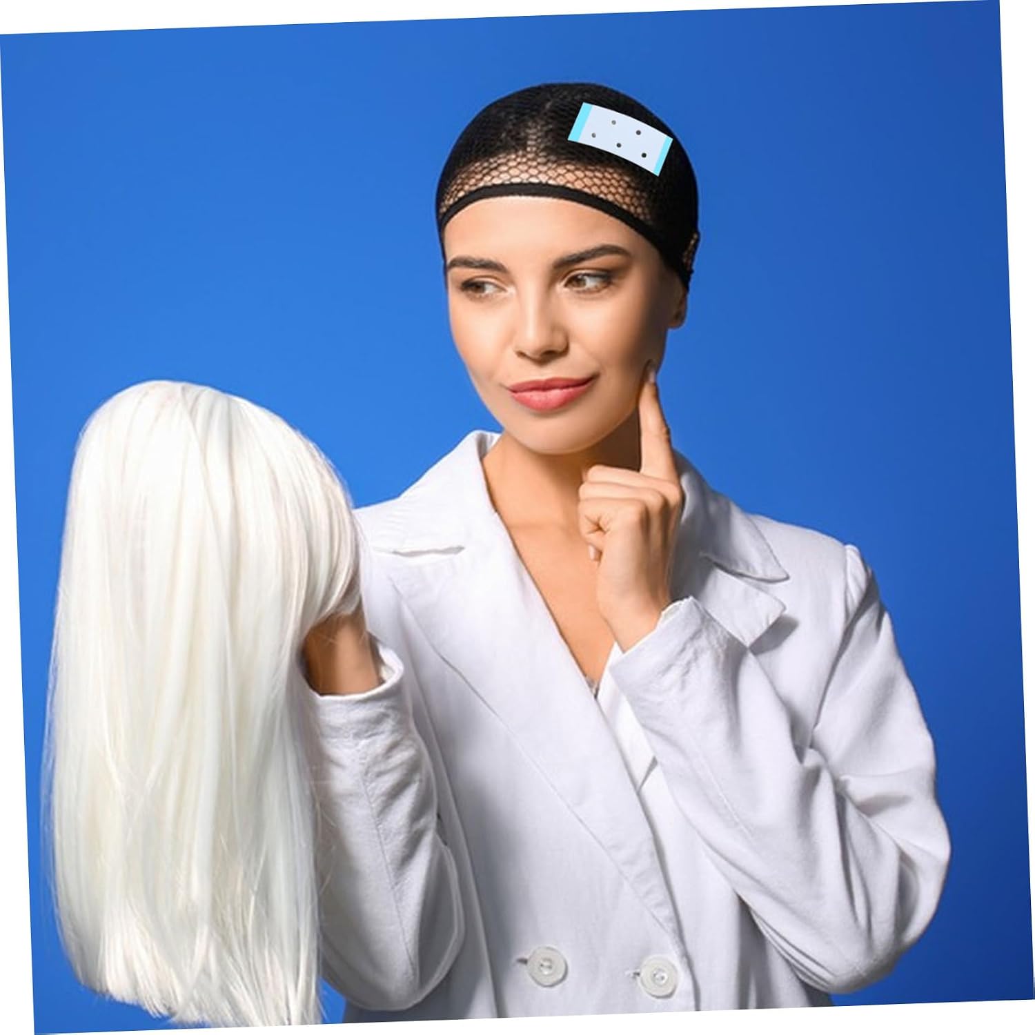 balacoo 144pcs Sweatproof Wig Tape for Women Double-Sided Adhesive Hair Extension Tape Comfortable Invisible Hold for Natural Hairstyles for Actors Everyday Use