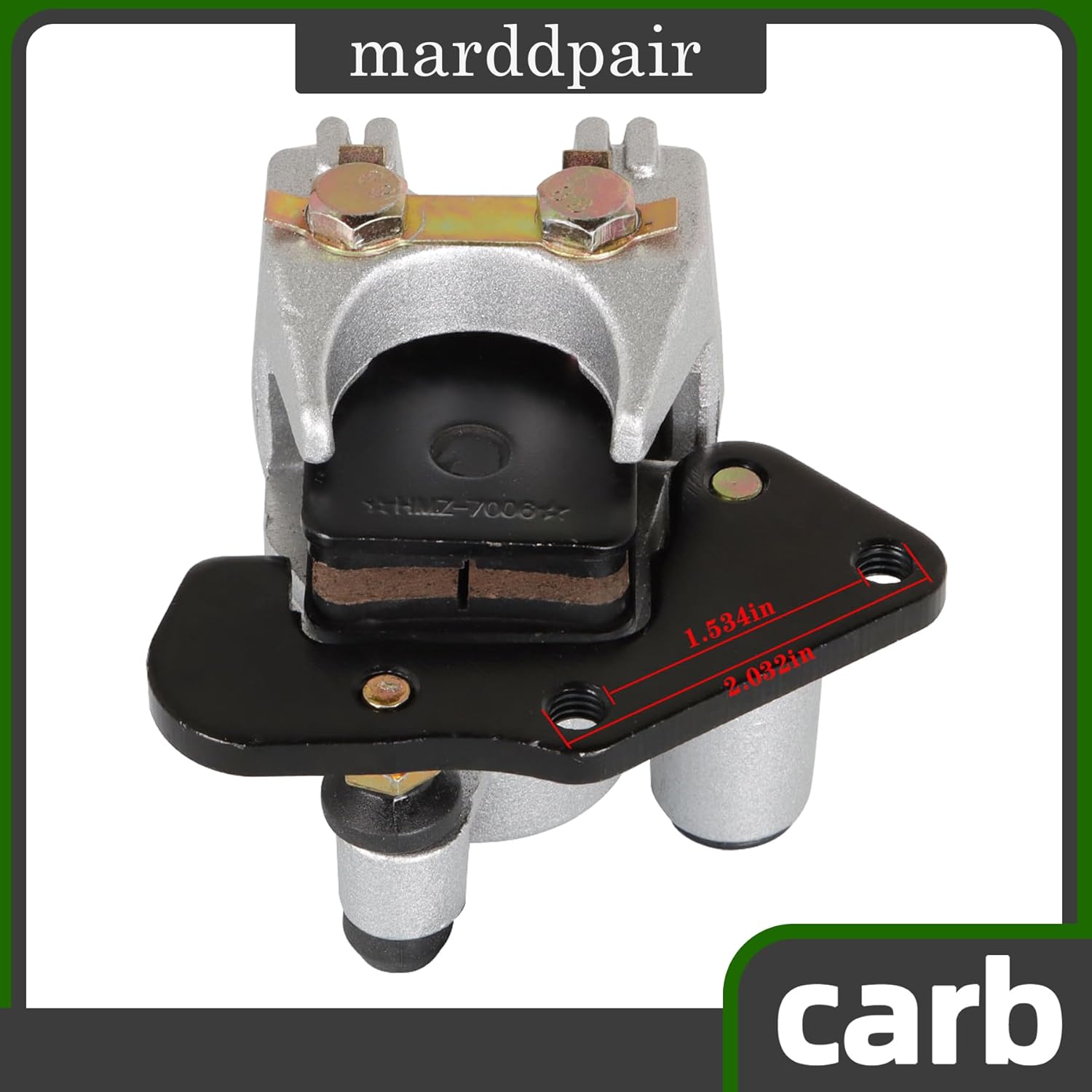marddpair Front Left Right Brake Calipers Replacement for Kawasaki Prairie 360 W/Pads 2003-2013