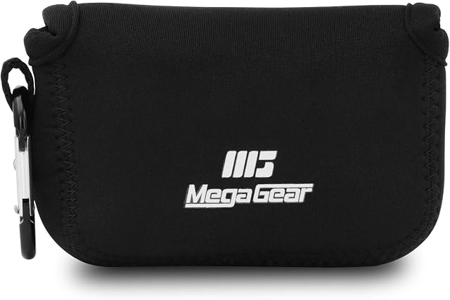 MegaGear MG085 Sony Cyber-shot DSC-RX100 VI, DSC-RX100 V, DSC-RX100 IV, DSC-RX100 III, DSC-RX100 II Ultra Light Neoprene Camera Case - Black