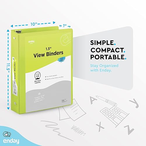 Vista 133 de Carpeta de 3 anillos de 1 pulgada, cubierta transparente de 1 pulgada con 2 bolsillos interiores, carpetas de anillos redondos de colores, en gris