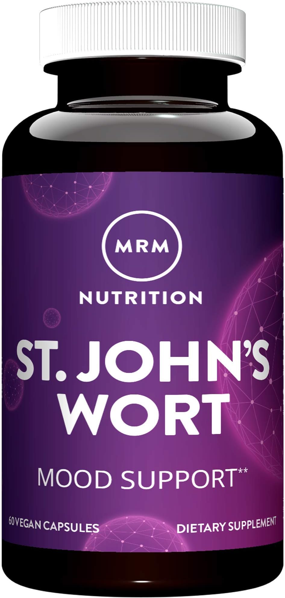 MRM Nutrition St. Johnโs Wort | 0.3% Hypericin 450mg | Mood + Well-Being Support | Gluten-Free + Vegan | 60 Capsules