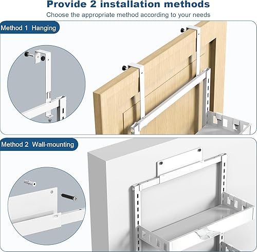 Miniatura 2 de bukfen Organizador de despensa sobre la puerta, cesta ajustable de 8 niveles, organización y almacenamiento de puerta de despensa de cocina, estante