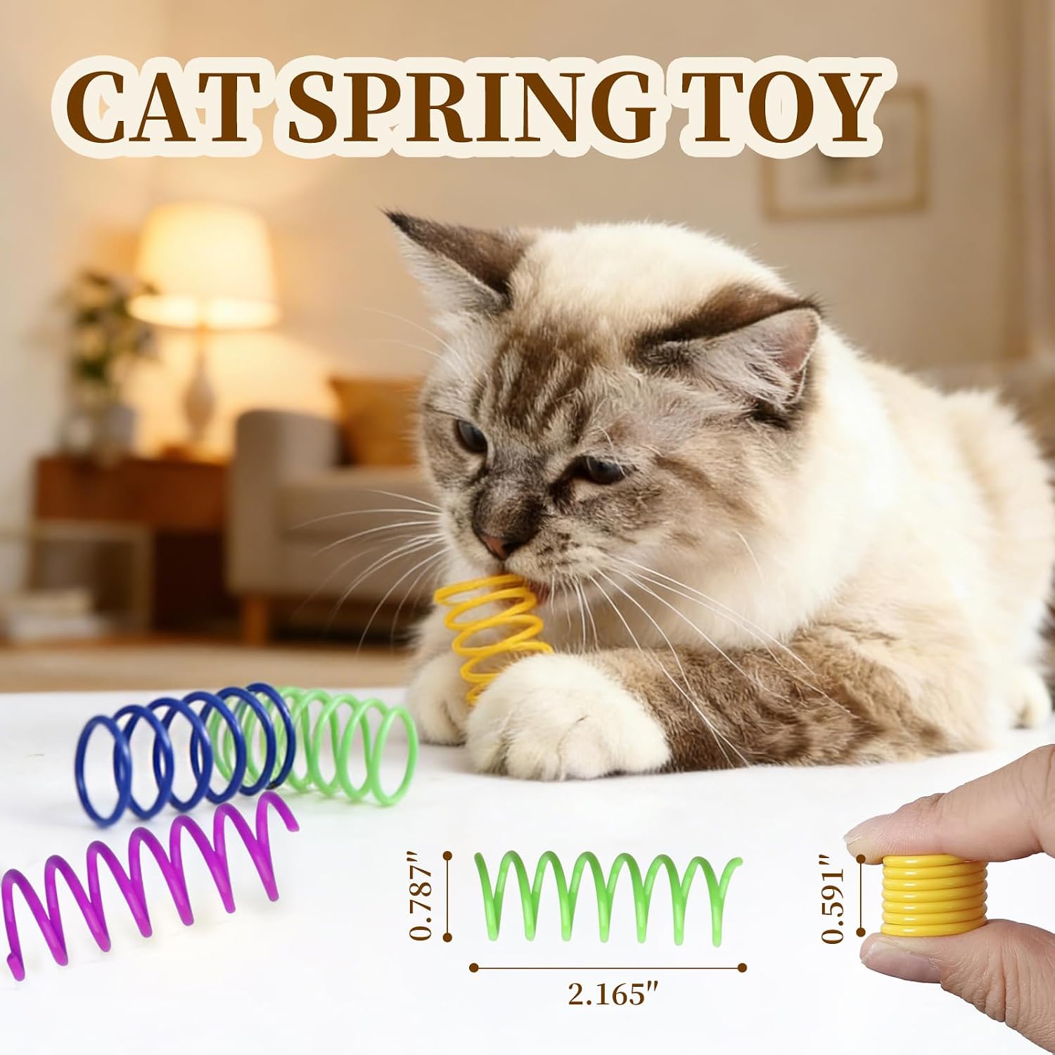 Cat Toys Set, Catnip Carrot Kicker Toy, Magic Worm cat Toy, Colorful Spring cat Toys, Interactive cat Toys for Indoor Cats, Kitten Teething Toys, cat Enrichment Toys, cat chew Toys image 2