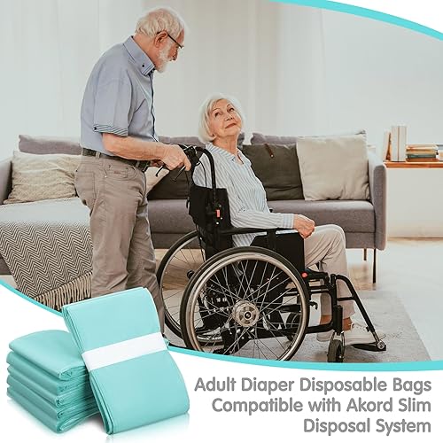 Miniatura 5 de Yeaqee Paquete de 12 recambios de forro para eliminación de pañales compatibles con Janibell Akord 280 Dekor Plus 280 cubos de pañales extra