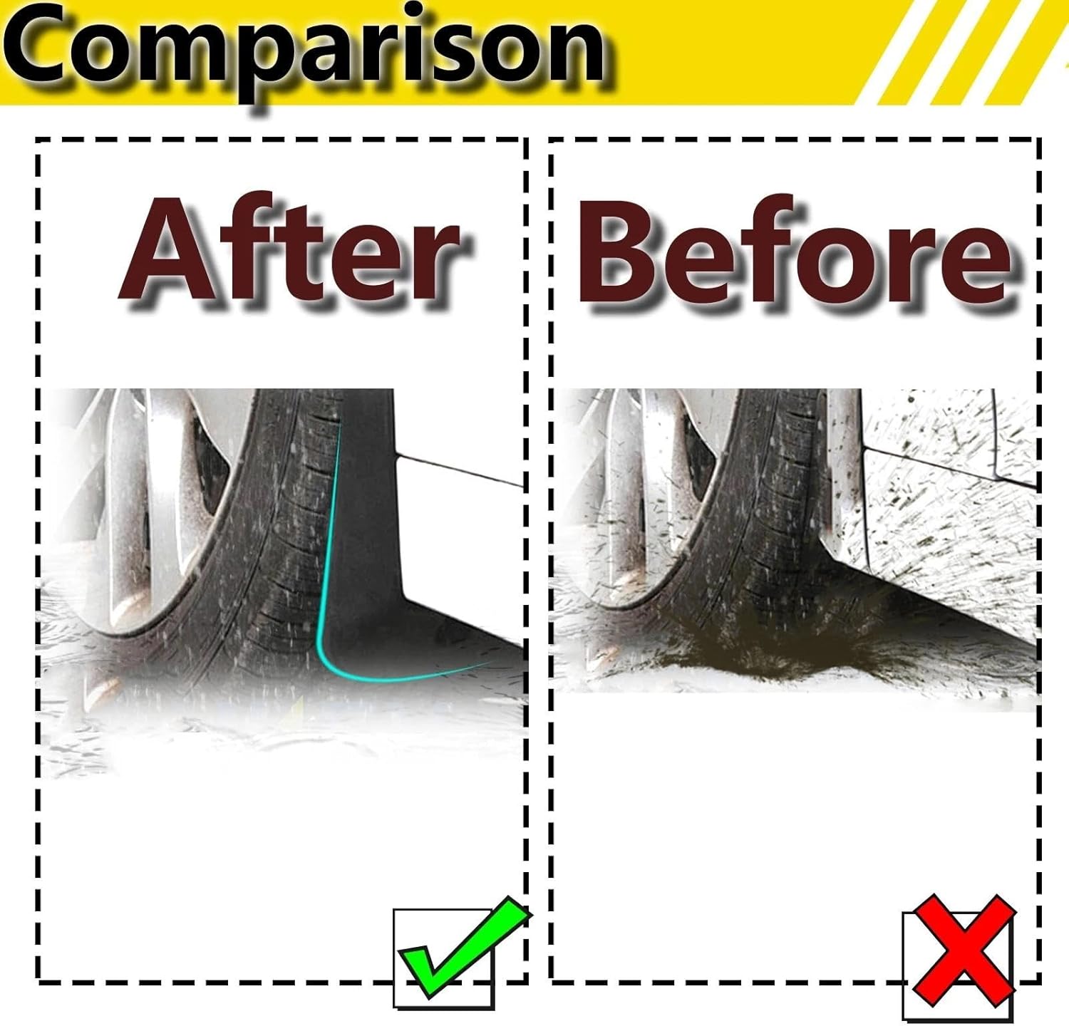 車のスプラッシュガード セット 4x 車の泥フラップスプラッシュガードマッドガードフロントリアフェンダープロテクターカバーマツダ 3