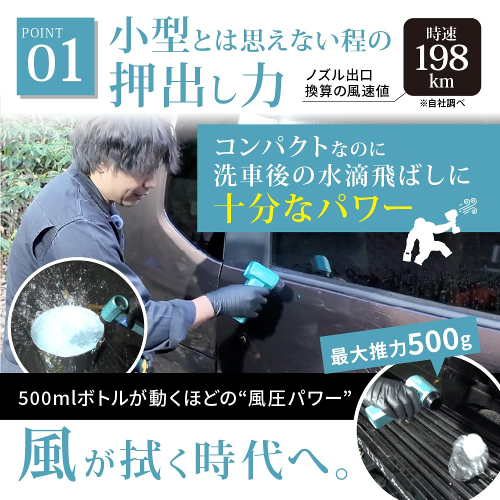 Amazon.co.jp: 【ながら洗車】ウォッシュブロワー『手のひらサイズの