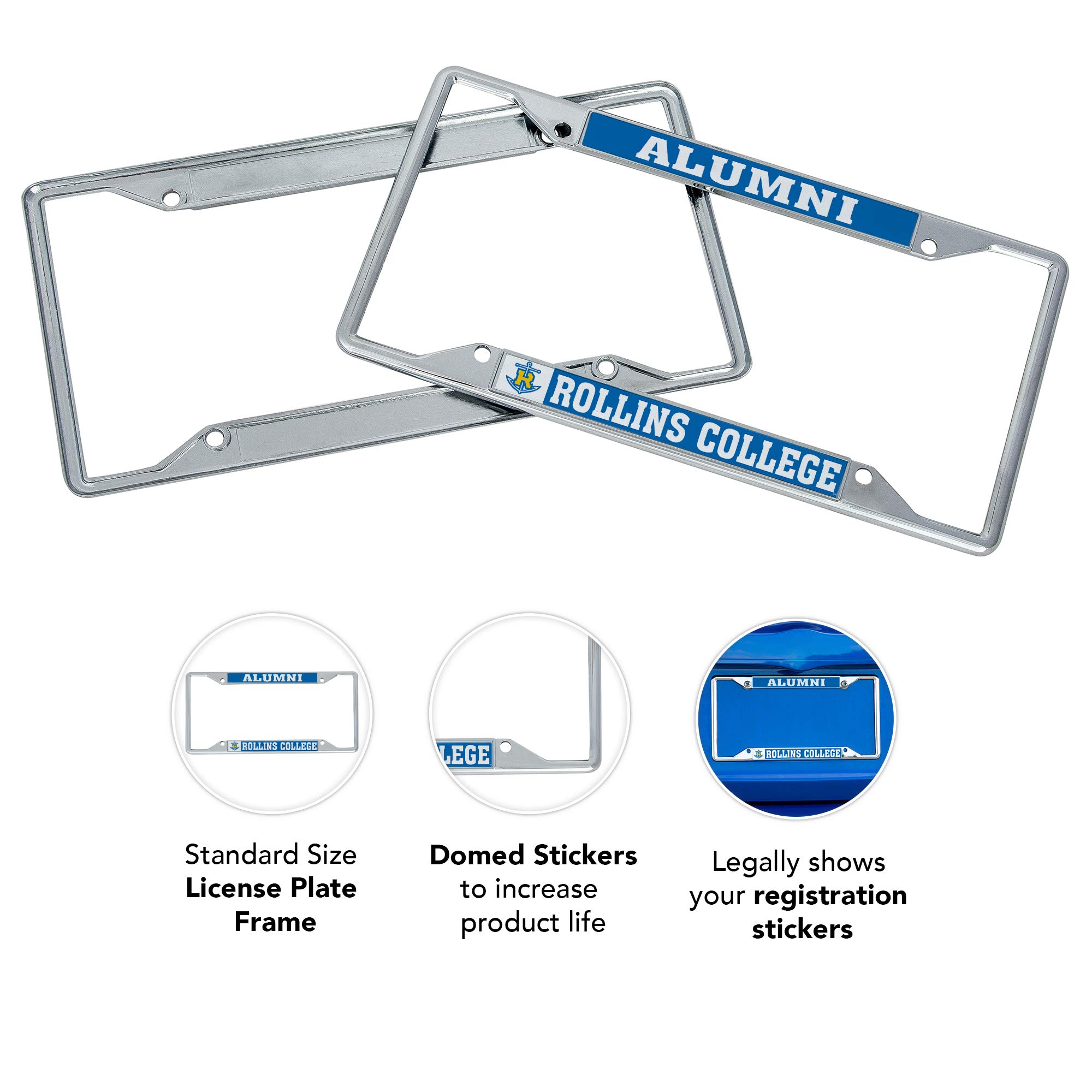 Desert Cactus Texas Flag License Plate Frame | Metal, Thin Design, Fits All Vehicles