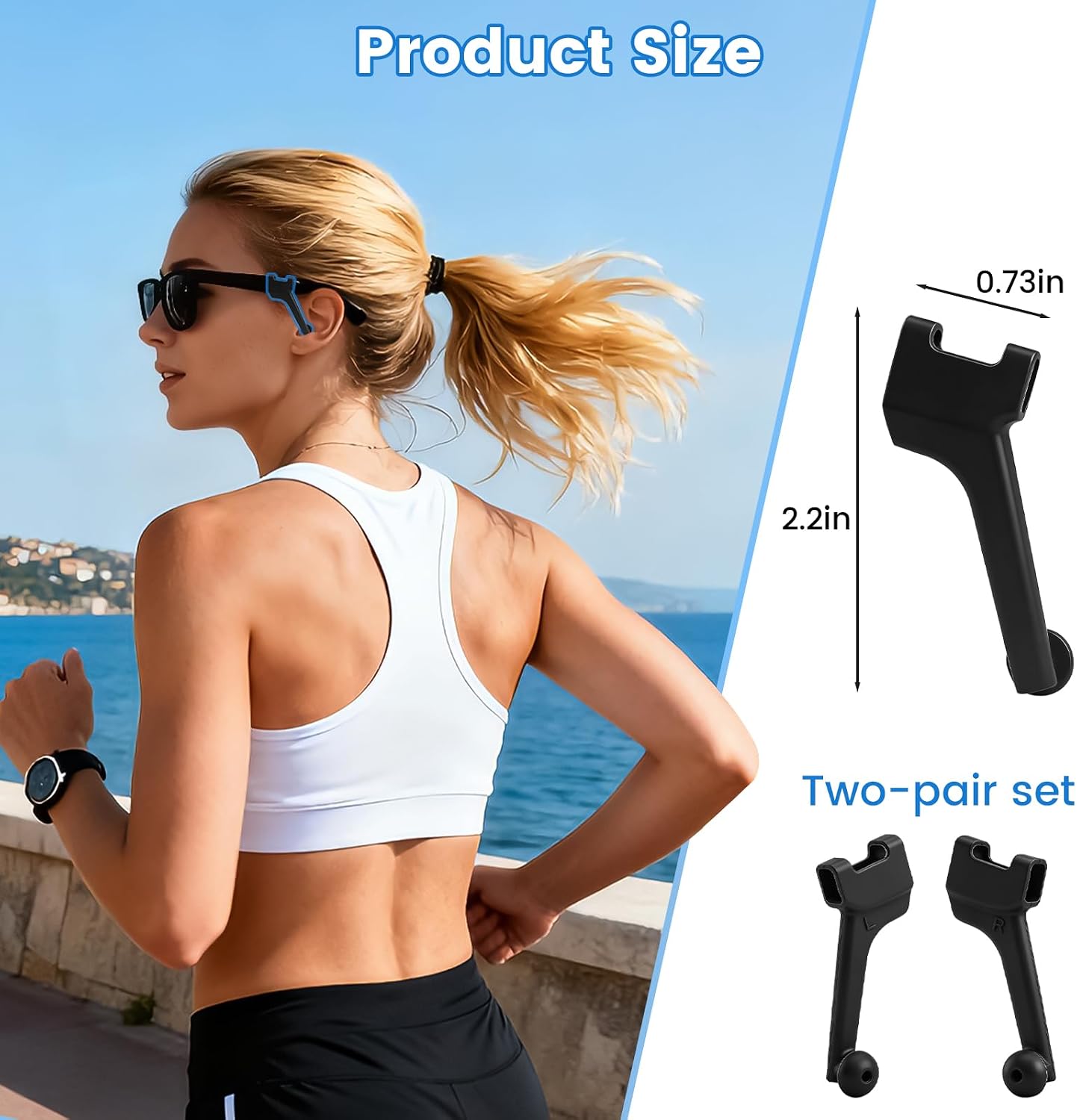 Voice Focus Privacy Ear Tips for RayBan Meta Gen1/2 Glasses, Increase Privacy Ear Tips, Meta Oakley/Display, Rayneo, XREAL, VITURE, Rokid, Audio Enhancer Reduce Sound Leakage image 2