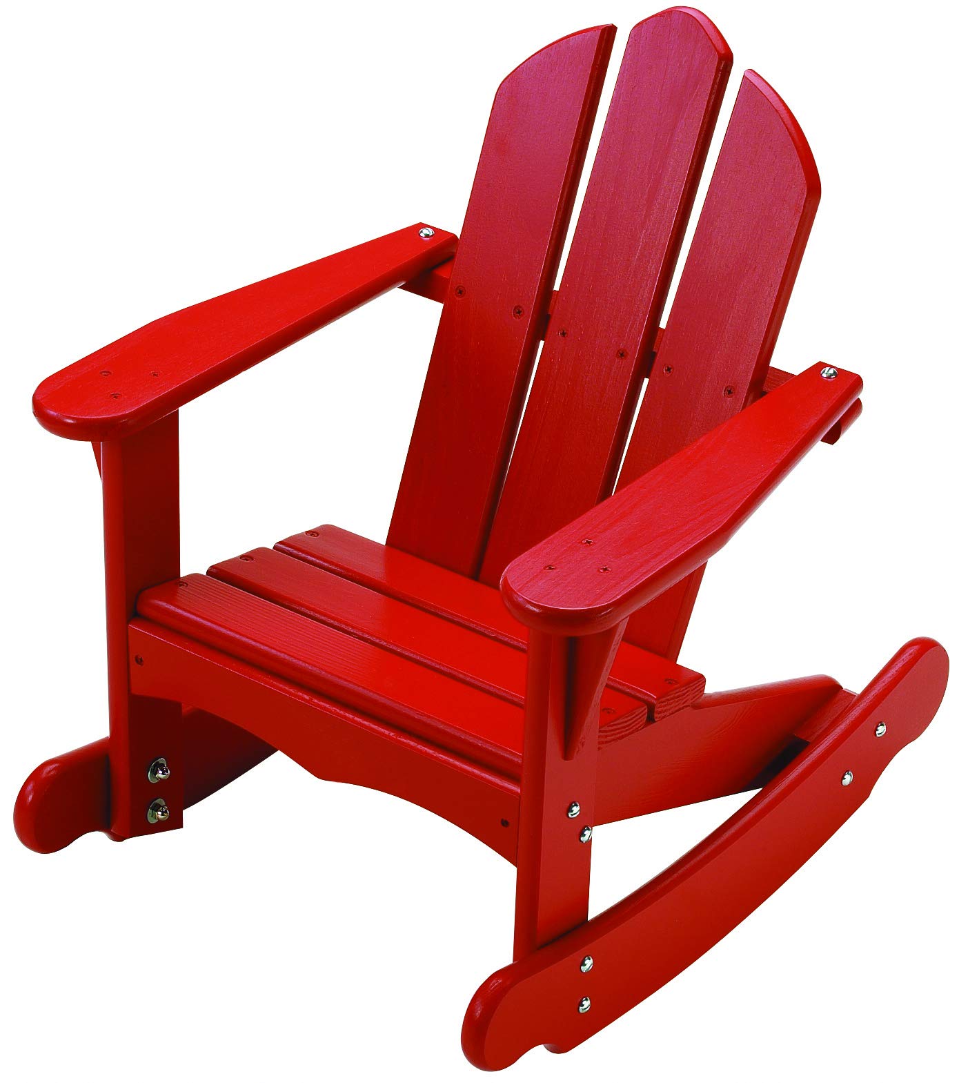 Amazon Com Little Colorado Classic Toddler Adirondack Rocking Chair Easy Assembly Kids Adirondack Rocking Chair Safe For Children With Bumpers Handcrafted In The Usa Red Garden Outdoor