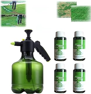 Seed Spray Liquid,Garden Lawn Liquid Spray,Green Grass Paint for Lawn,Green Grass Lawn Care Garden Bottle,Lawn Patch Seed Sprayer,Hydro Mousse Liquid Magic Lawn Repair Green Grass Spray (4pcs)