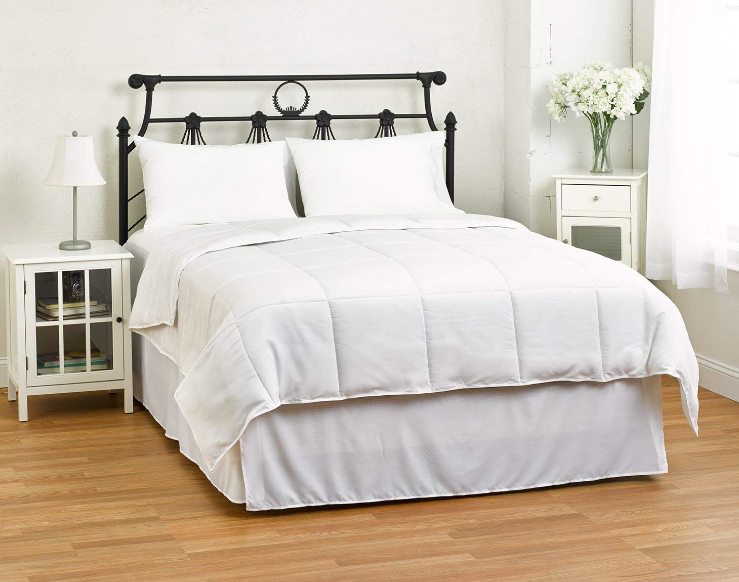 Elegant Comfort Luxury Goose Down Alternative Double Fill Comforter, Full/Queen, White-image-41