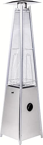 Legacy Heating Quartz Galss Tube Patio Heater, Visual Flame Heater
