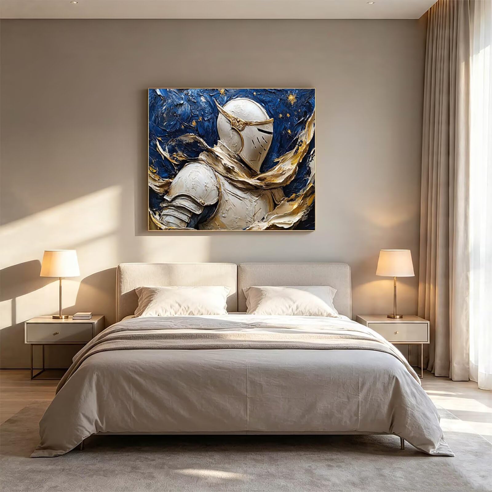 Malowanie według numerów dorosłych Rycerz płótno 100 x 135 cm ZSHS-0833