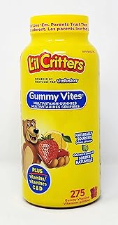 L’il Critters Gummy Vites, Naturally Sourced Multivitamin Gummies Plus Vitamins C & D - 275 Gummy Vitamins
