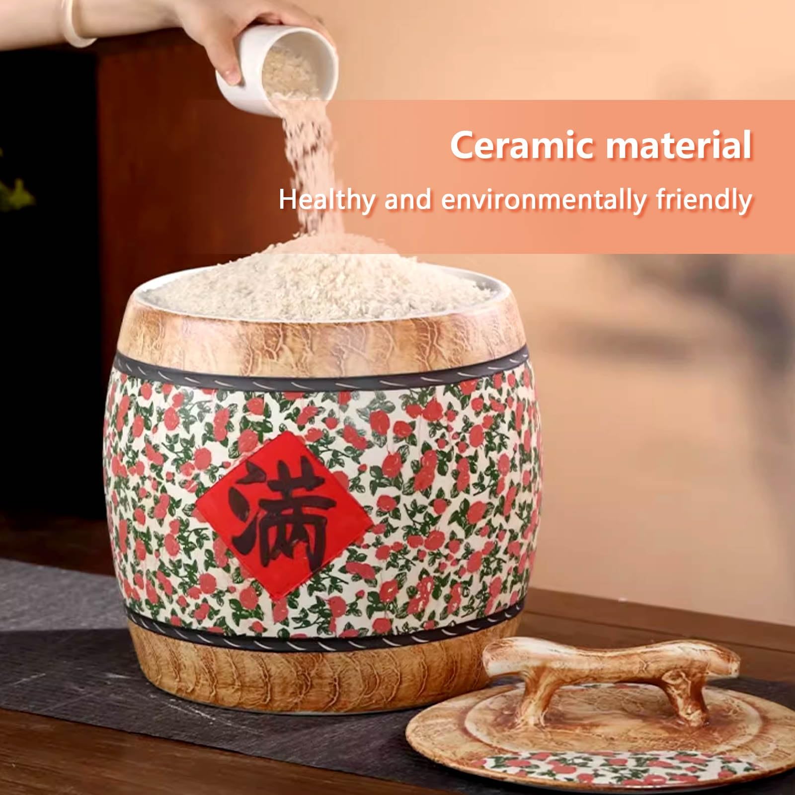 Contenitori ermetici per alimenti, contenitori alimentari da cucina, grande capacità, Contenitori Ermetici per Cereali, Facile da pulire, contenitori pasta dispensa, contenitori per alimenti(Bl