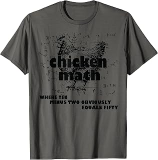 Teacher Chicken Math Mathemachicken Funny Chicken Lovers T-Shirt