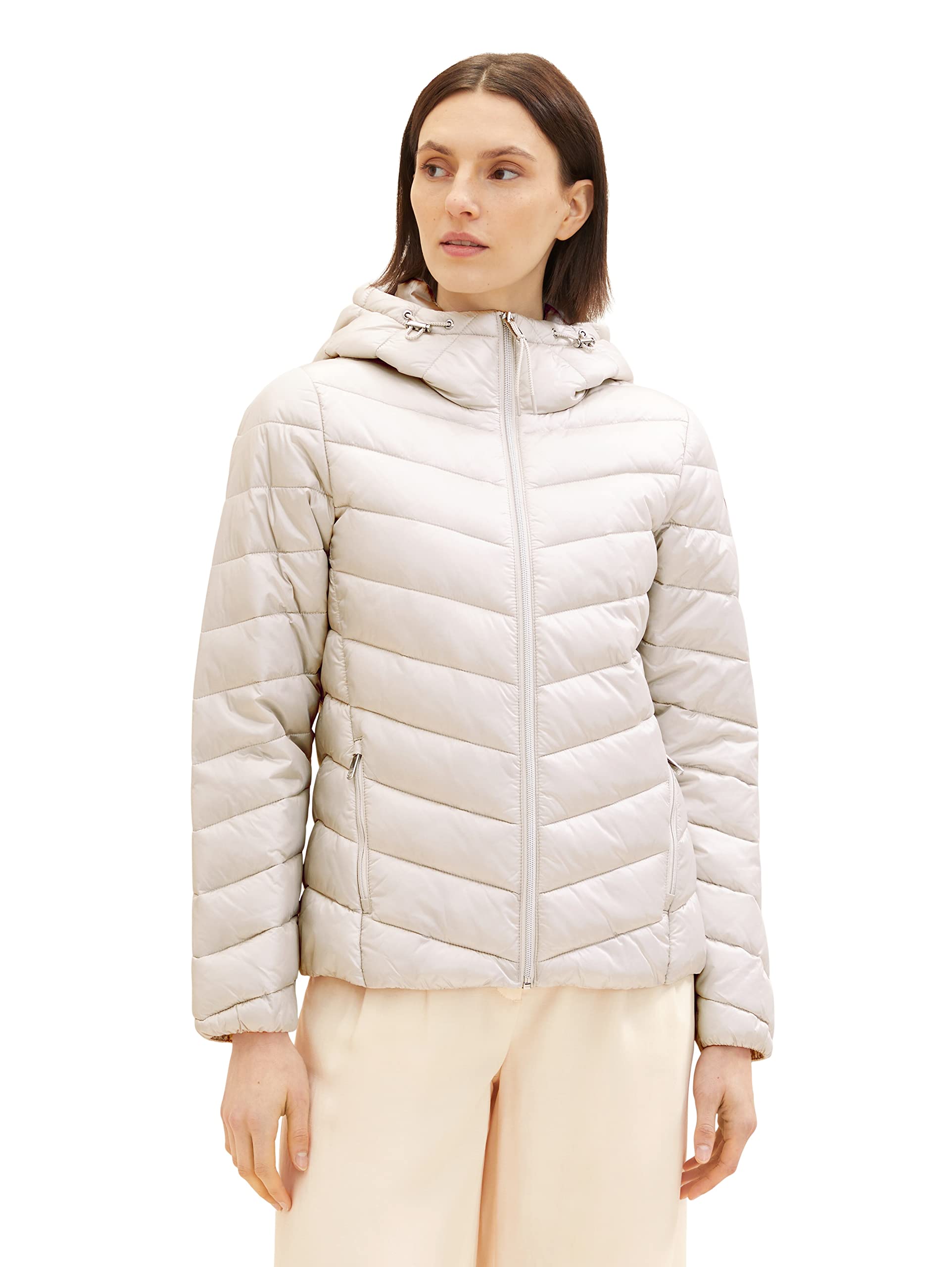 TOM TAILOR Damen 1036719 Lightweight Steppjacke mit Kapuze (1er Pack)