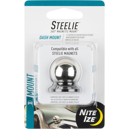 Nite Ize Steelie Dash Mount - Additional Car Mount Dash Ball for Steelie Magnetic Phone Mounting System - Cell Phone Accessories for Dashboard Mount Set