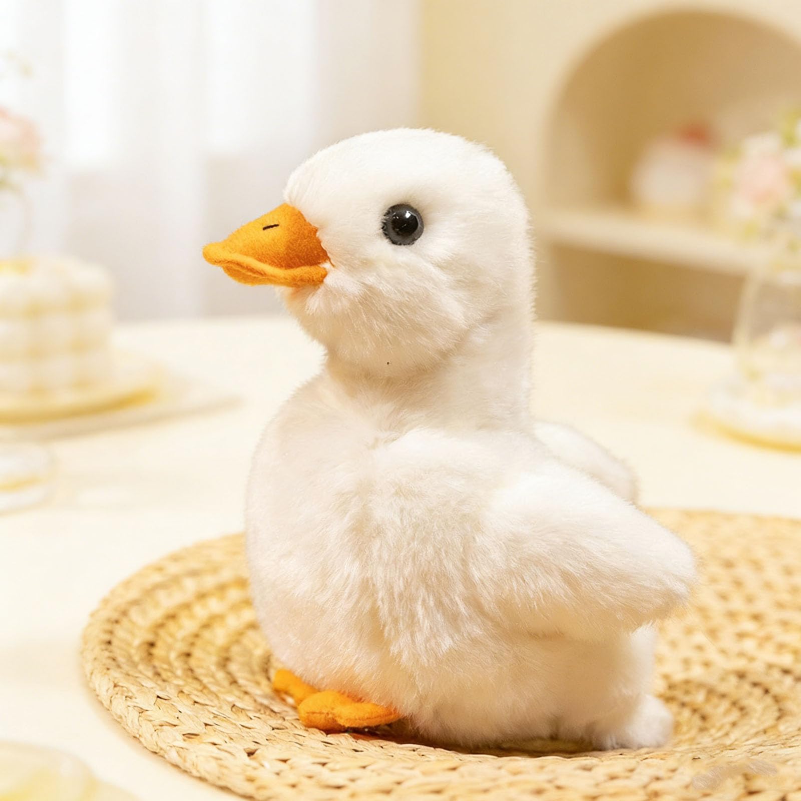 Peluche, Peluche Anatra Bianca Simpatico Anatroccolo Regalo Bambini
