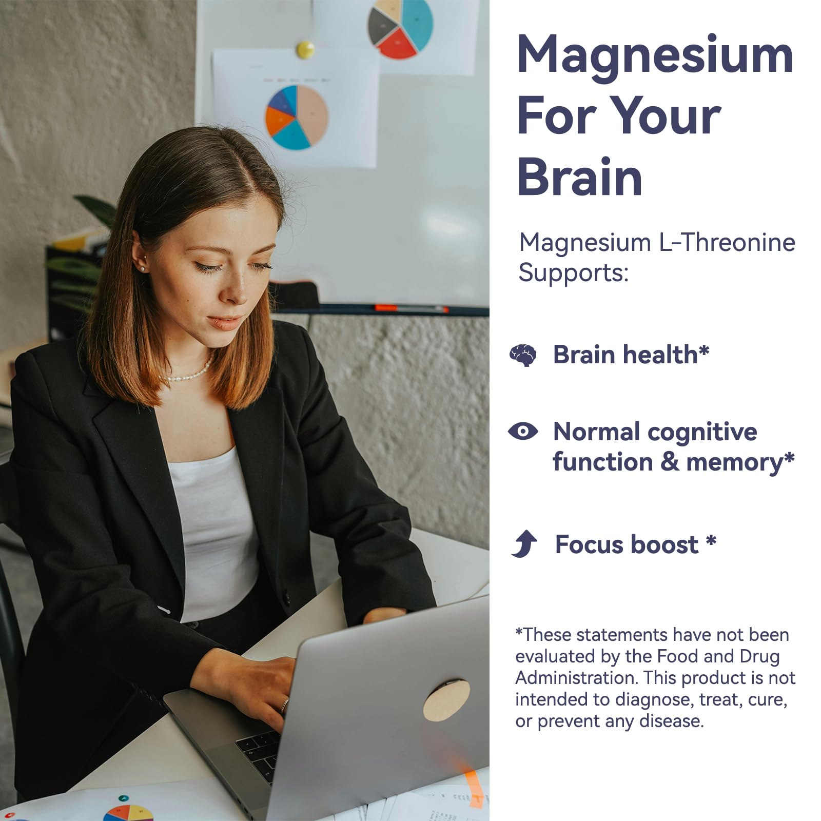 Magnesium L-Threonine, High Absorption Magnesium Supplement,90 Capsules — Amazon image 2