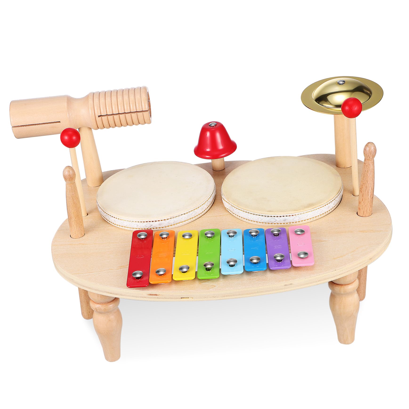 Xylophone en Bois pour Garçon et Filles, Instrument de Percussion Coloré | Maillets en Bois, Son Clair et Usage Fiable, Présent Musical Tout-petits