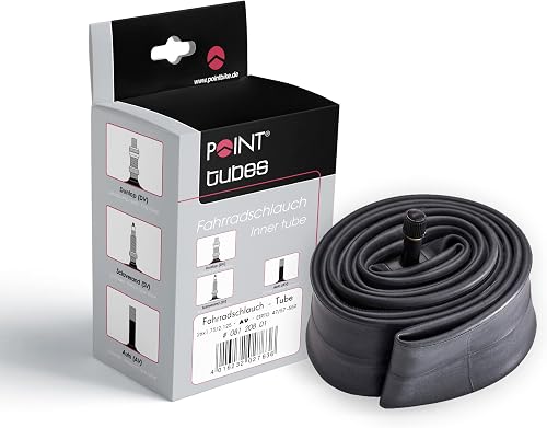 Point Fahrradschlauch ETRTO 62-203- Ventil DV, schwarz, 12.5x2 1/4, 08120001
