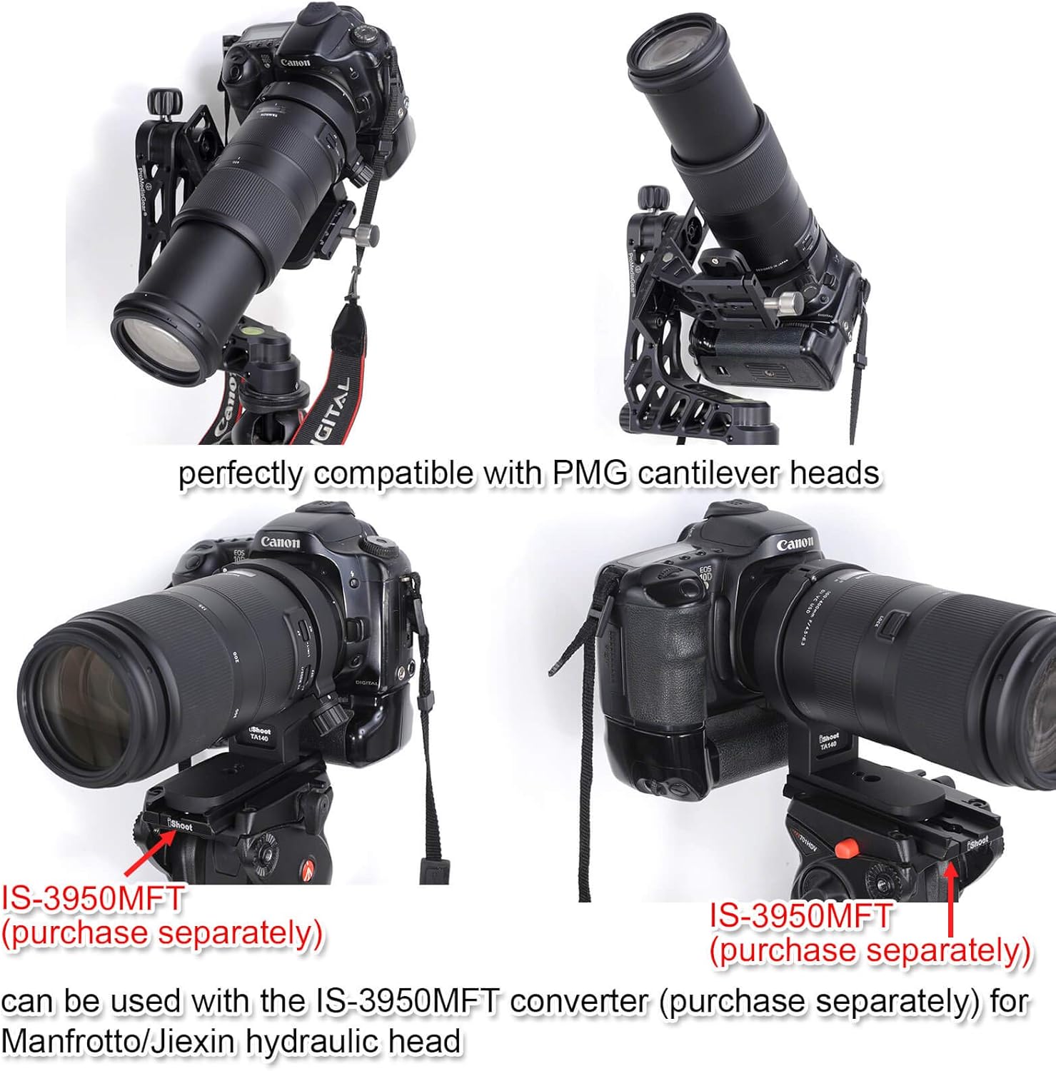 Metal Lens Collar Holder Tripod Mount Ring for Tamron 100-400mm f/4.5-6.3 Di VC USD Lens A035(for Canon and Nikon), Built-in Arca-Swiss Type Quick Release Plate with 1/4" and 3/8" Screw Holes