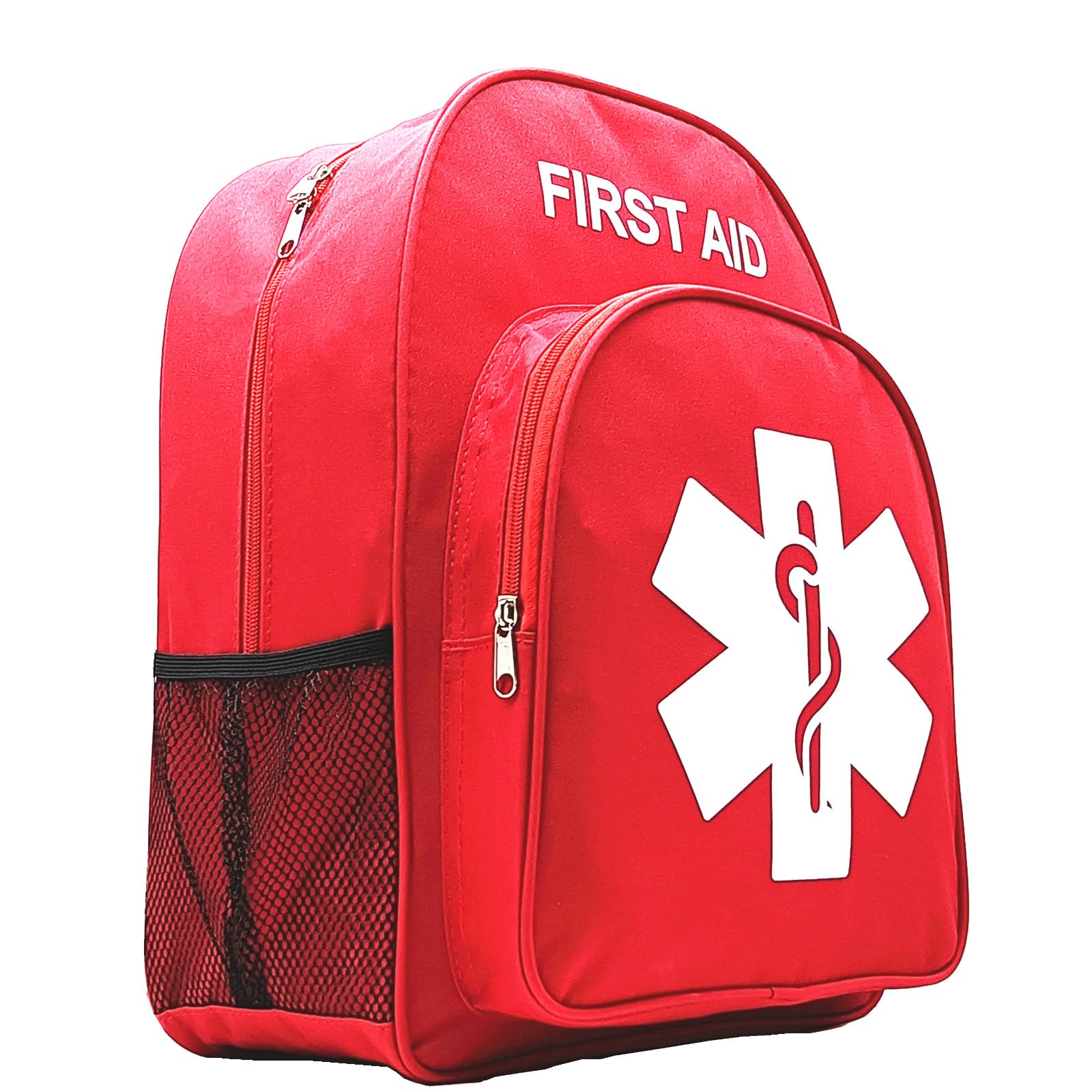 Red Emergency Bag First Aid Backpack Empty Medical First Aid Bags Treatment First Responder Trauma Bag for Hiking Outdoors Travel Camping Pet Dog Cat Daycare (Red qzwz)