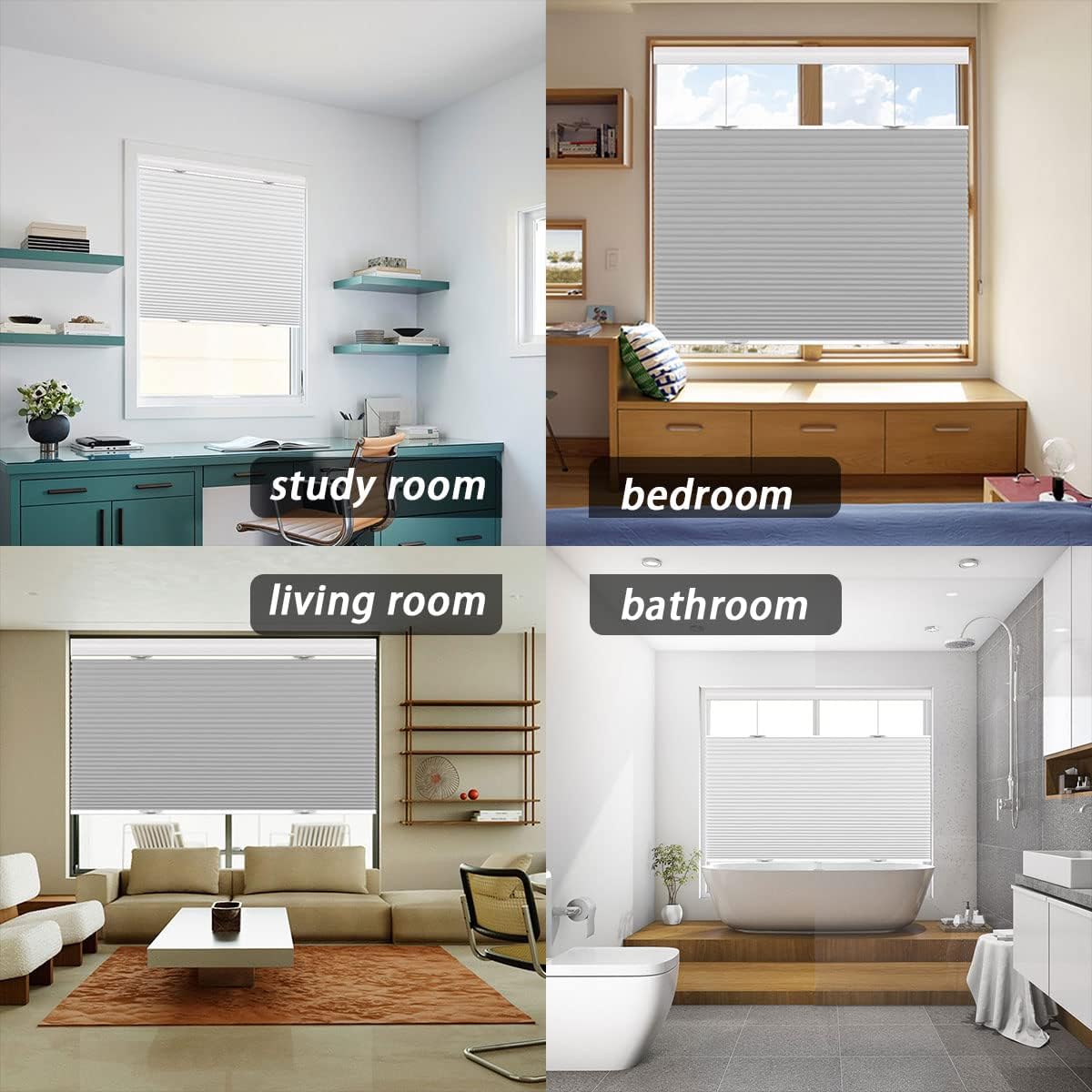 Blackout Top Down Bottom Up Cellular Shades- Cordless Total Privacy Honeycomb Blinds, Room Darkening Thermal Insulated Blinds for Window and Door, White-Blackout, 62 W x 48 H Blackout Top Down Bottom Up Cellular Shades- Cordless Total Privacy Honeycomb Blinds, Room Darkening Thermal Insulated Blinds for Window and Door, White-Blackout, 62 W x 48 H