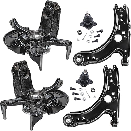 Miniatura 91 de Detroit Axle - Kit de brazos de control delanteros de 6 piezas para Hyundai Accent Kia Rio Rio5 06-10 2006 2007 2008 2009 2010 2011, 2 brazos de