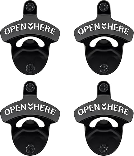 Miniatura 26 de abridor de botellas de cerveza de bronce antiguo, montaje en pared, estilo antiguo, abridor de tapas de botellas, montado en poste, acero inoxidable