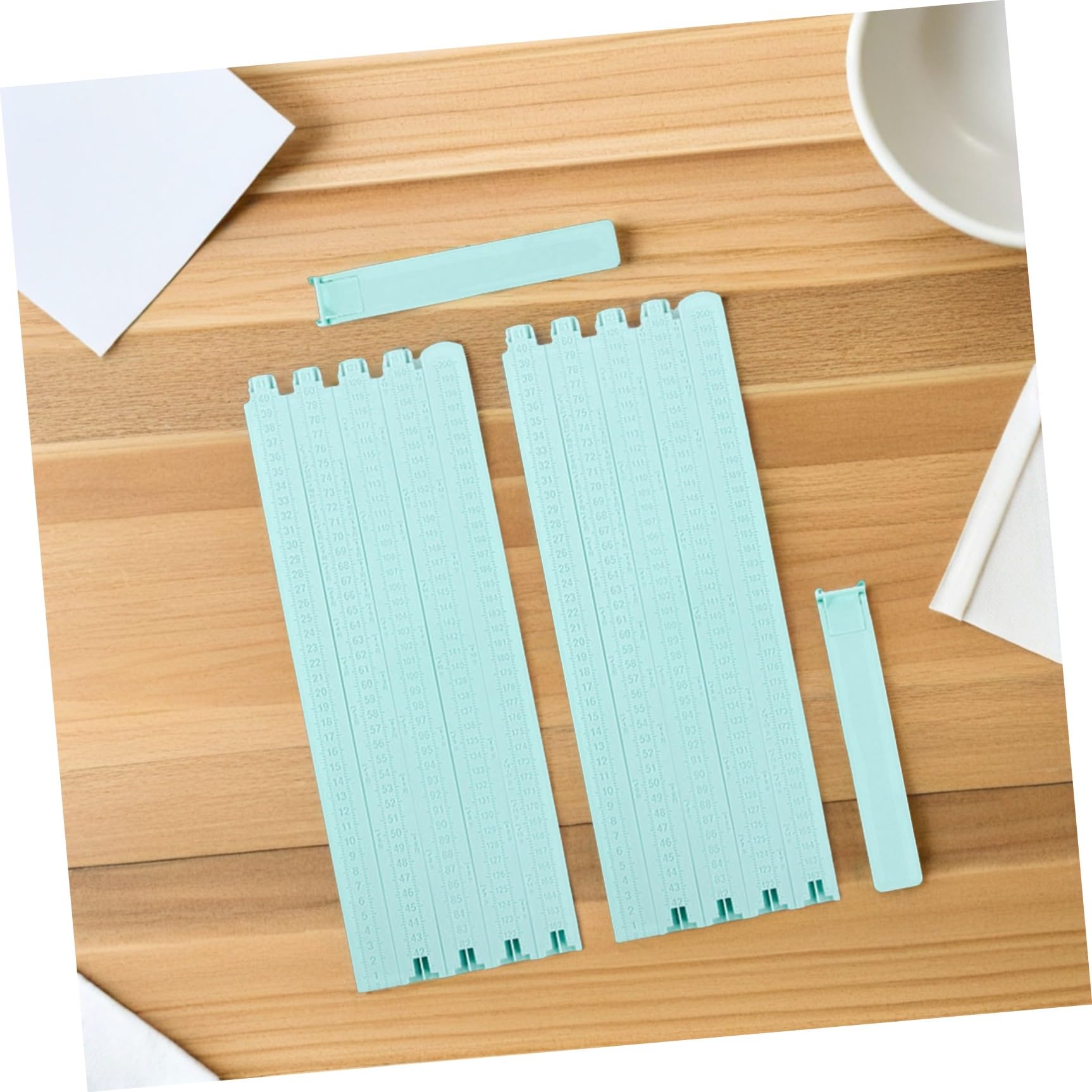 Misuratore Altezza Bambini da Parete 2 Pezzi, Righello Abs