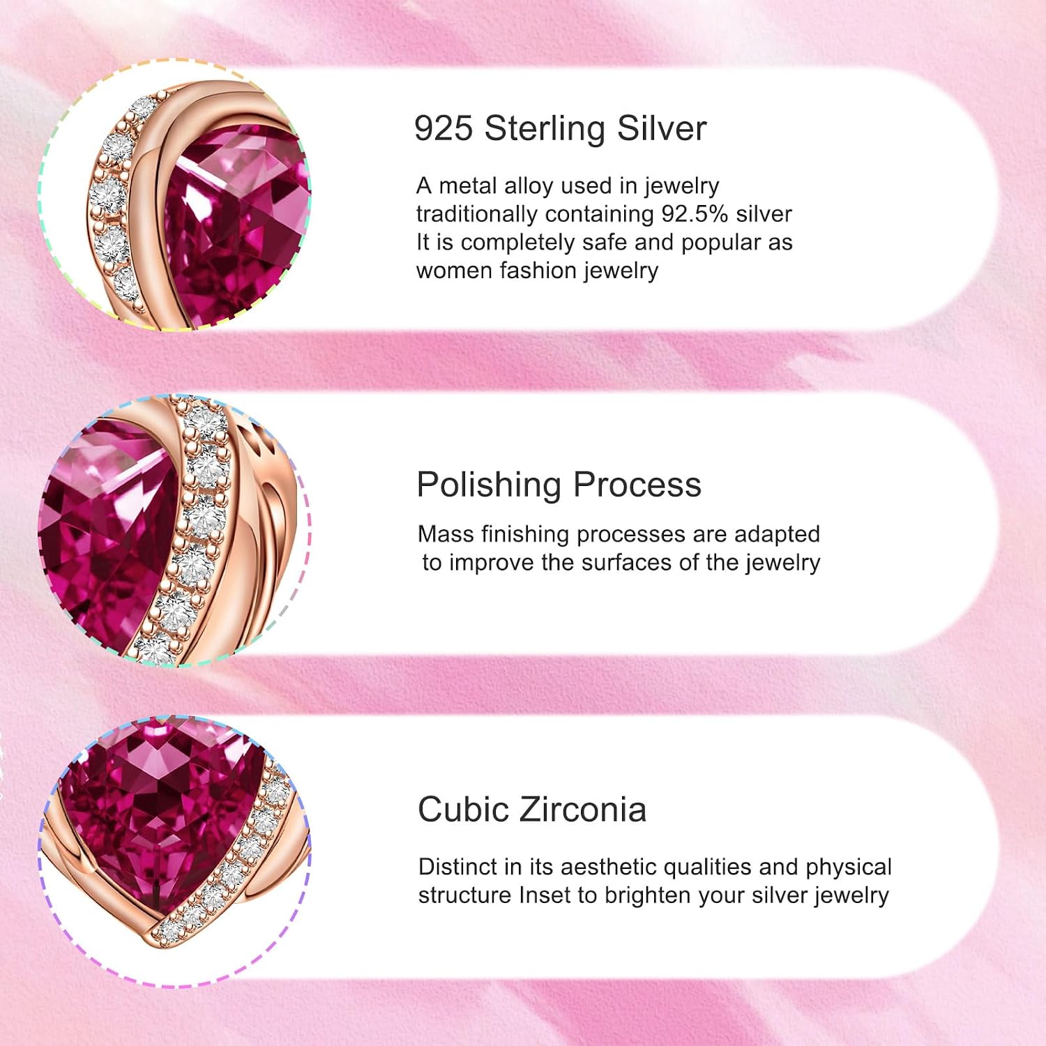NINGAN Birthstone Charms for Bracelets, Angel Wings 925 Sterling Silver Love Heart Bead Pendant Engraved Symbolizes, Happy Birthday Mother's day Jewelry Gifts for Women