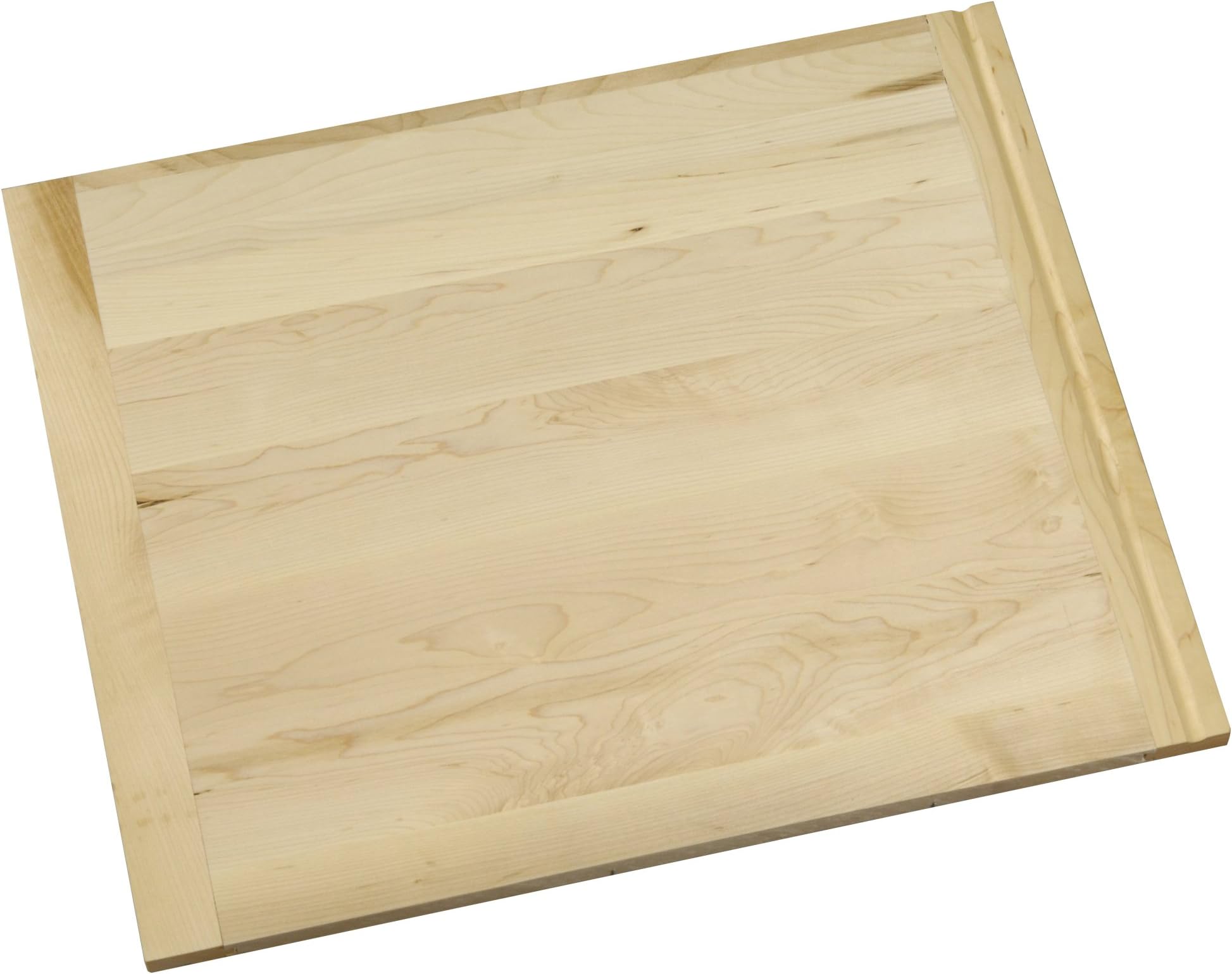 Vance Industries Vance 18 X 22 inch X 3/4 inch Thick Hardwood Cutting Board with Routed Pull-Out, 8R1822WB, Natural, 18 X 22
