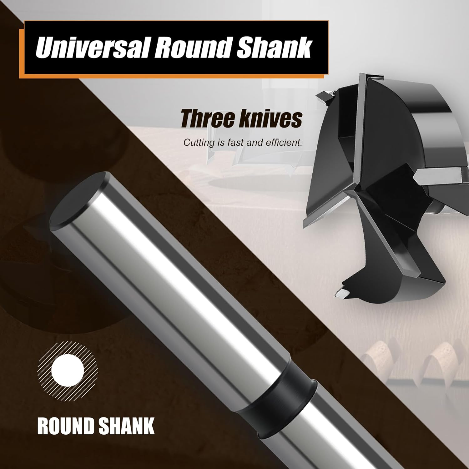 10PCS Forstner Drill Bit,Tungsten Carbide Tipped - for Hard Wood,Soft Wood Woodworking Hinge Cutter Tool Kits for Veneered Plywood Plastic